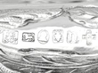 Antique Sterling Silver Decorative Platter Hallmarks