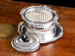 Georgian Biscuit Box in Sterling Silver Open