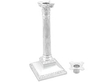 Silver Corinthian Column Candlestick with top detached
