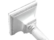 Silver Corinthian Column Candlestick base detail