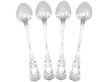 Silver Gravy Spoons in Queens Pattern reverse
