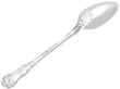 Silver Gravy Spoon in Queens Pattern reverse