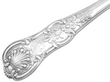 Queens Pattern Soup Ladle in Sterling Silver handle detail