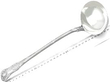 Queens Pattern Soup Ladle in Sterling Silver size