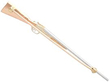Vintage Gold Shotgun Brooch reverse