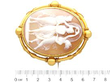 Victorian Three Graces Cameo Brooch in Gold size