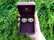 Asprey Bicolour Gold Daisy Earrings Outside