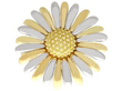 Asprey Bicolour Gold Daisy Earring