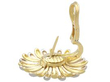 Pin Fastening of Asprey Bicolour Gold Daisy Earrings