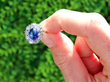 Sri Lankan Sapphire Cluster Ring outside