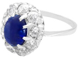 antique Sri Lankan Sapphire Cluster Ring