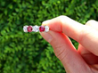 Ruby and Diamond Five Stone Ring outside