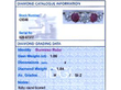 Ruby and Diamond Five Stone Ring grading card