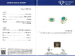 Cabochon Emerald and Diamond Cocktail Ring certificate