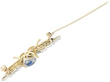 Victorian Bug Brooch with Sapphires open