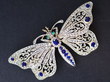 Large Victorian Sapphire and Diamond Butterfly Brooch