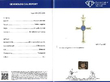 Vintage Sapphire Cross Pendant in Platinum certificate