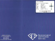 certificate for Vintage Sapphire Cross Pendant in Platinum