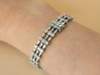 8 Carat Diamond Bracelet in White Gold on wrist