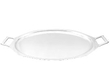 George VI Art Deco Silver Drinks Tray with Handles