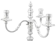 Sterling Silver Candelabra close up
