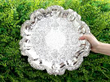 Boxed Indian Silver Salver outside
