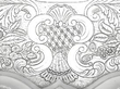 detail of Indian silver salver