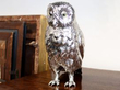 Antique Silver Owl Sugar Box in Natural Light