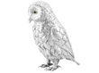 Antique Silver Owl Sugar Box