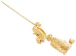 Vintage Gold Poodle Brooch with Garnets open