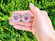 En Tremblant Setting Ruby and Diamond Night Earrings Outside