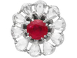 Ruby and Diamond Day Earrings