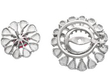En Tremblant Setting Ruby and Diamond Day and Night Earrings