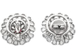 Back of En Tremblant Setting Ruby and Diamond Earrings