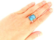 Black Opal Cameo Ring in Yellow Gold being worn