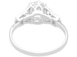 Art Deco Diamond Solitaire Ring in Platinum back