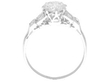 Art Deco Diamond Solitaire Ring in Platinum side