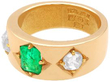 Emerald and Diamond Gold ring