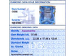 Gold Emerald Cut Aquamarine Ring grading card