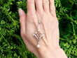 1930s Pearl and Diamond Pendant Necklace outside