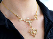 wearing Victorian Seed Pearl Necklace