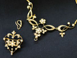 Victorian Seed Pearl Necklace brooch pieces