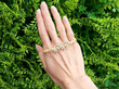 18ct Gold Round Brilliant Cut Diamond Abstract Scatter Bracelet Outside