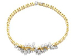 18ct Gold Round Brilliant Cut Diamond Abstract Scatter Bracelet Overhead