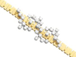 18ct Gold Round Brilliant Cut Diamond Abstract Scatter Bracelet Design