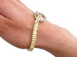 18ct Gold Diamond Abstract Scatter Bracelet on Wrist