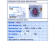 Cushion Cut Ruby and Diamond Cluster Ring grading card