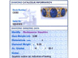 Victorian Style Sapphire and Diamond Ring grading card