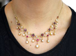 Gold Ruby and Diamond Necklace
