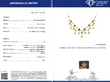 Gold Ruby and Diamond Necklace Grading Card